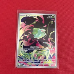 Pokemon TCG Bulbasaur 133/132 ME01: Mega Evolution Illustration Rare Holo - Image 1