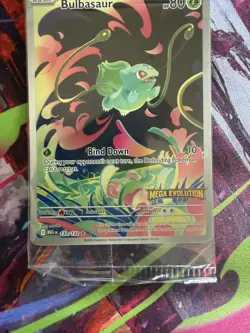 Pokemon TCG Bulbasaur Mega Evolution Stamped Illustration Rare Card 133/132 - Image 3