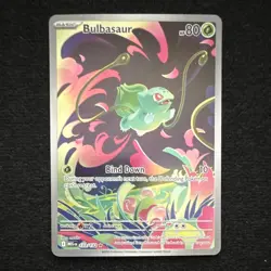Pokemon TCG Bulbasaur 133/132 ME01: Mega Evolution Illustration Rare Holo - Image 1