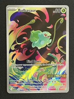 Bulbasaur 133/132 Full Art Mega Evolution Stamped Promo Pokemon - Image 1