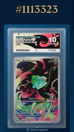 Bulbasaur - 133/132 - Mega Evolution - Illustration Rare - ACE 10 - Pokemon TCG - Image 5