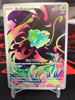 Pokemon TCG Mega Evolution Bulbasaur Card 133/132 Illustration Rare - Image 1