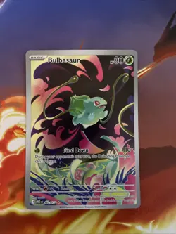 Pokemon TCG Bulbasaur Illustration Rare Mega Evolution Card 133/132 NM Condition - Image 1