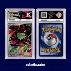 Pokemon TCG Mega Evolution Bulbasaur 133/132 Illustration Rare Ace 10 Gem Mint - Image 1