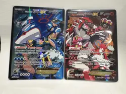 Pokemon TCG Team Aqua's Kyogre-EX & Team Magma’s Groudon-EX LP-NM Holo Rare - Image 1