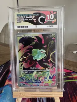 Pokemon TCG Mega Evolution Bulbasaur Card 133/132 Ace 10 Perfect Sub Grades - Image 1