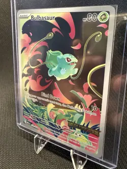 Pokemon TCG Bulbasaur 133/132 ME01 Mega Evolution Secret Rare Foil 80 HP - Image 2