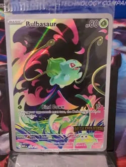 Pokemon Bulbasaur Card Mega Evolution 133/132 Stamped Promo, Sealed - Image 1