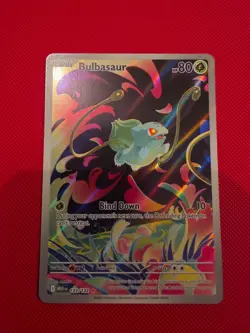 Pokemon TCG Mega Evolution Bulbasaur Card 133/132 Illustration Rare - Image 1
