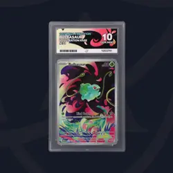 Pokemon TCG Mega Evolution Bulbasaur Card 133/132 Ace 10 Perfect Sub Grades - Image 1