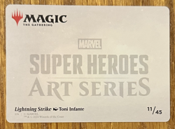 MTG Marvel Super Heroes Art Card, Lightning Strike 11/45 - Image 2