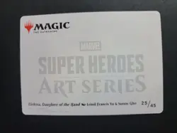Elektra, Daughter of the Hand Art Card 25/45 MTG Marvel Super Heroes - Image 2