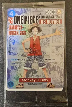 One Piece Monkey D. Luffy College Basketball Promo Card + Poster - ST JOHNS - Image 4