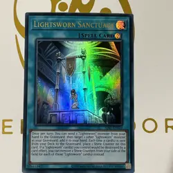 Lightsworn Sanctuary SDLI-EN024 - 1st Edition NM - Ultra Rare Yugioh Card TCG - Image 1