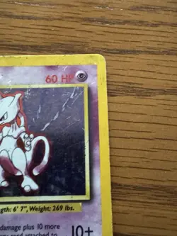 Mewtwo 10/102 Holo Rare Base Set Pokemon Card - Image 4