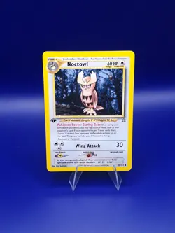 Pokemon TCG Noctowl 42/111 Neo Genesis 1st Ed Uncommon Regular Eng 2000 60 HP - Image 1