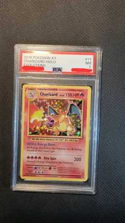 🚨PSA 7🚨 2016 Pokemon XY Evolutions Charizard Holo Rare 11/108 - Image 1