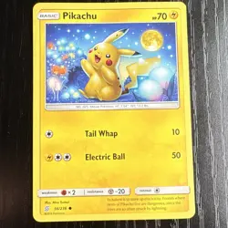 The Pokemon Company Pikachu 56/236 SM Unified Minds Reverse Holo 70HP Eng - Image 1