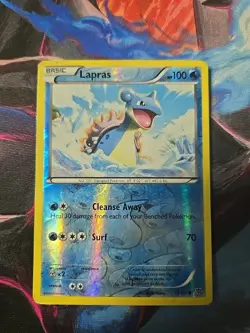 Lapras - 17/101 - Common - Reverse Holo Pokemon Plasma Blast HP - Image 1