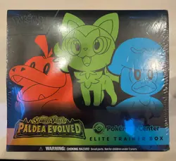 Pokemon Paldea Evolved Pokemon Center ETB Small Tear 820650853678 - Image 1