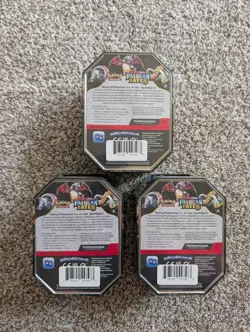 Pokemon TCG Scarlet & Violet Paldean Fates Great Tusk Tins. Lot Of 3. - Image 2