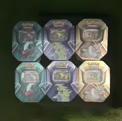 Pokemon TCG Paldean Fates Mini Tin Lot 6 Boxes Sealed English 2024 Metal - Image 1