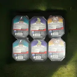 Pokemon TCG Paldean Fates Mini Tin Lot 6 Boxes Sealed English 2024 Metal - Image 2