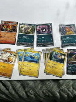 Pokemon TCG Paldean Fates Mixed Type Bulk Lot 56 Cards Holos & Reverse - Image 4