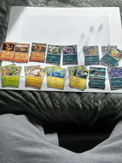 Pokemon TCG Paldean Fates Mixed Type Bulk Lot 56 Cards Holos & Reverse - Image 5