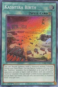 Kashtira Birth 3X - DABL-EN060 - Super Rare (NM) Yugioh Playset - Image 1