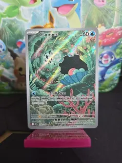 Pokemon Card Clamperl 195/182 Destined Rivals Illustration Rare NM/M - Image 1