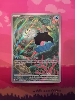 Pokemon Card Clamperl 195/182 Illustration Rare Destined Rivals Near Mint - Image 1