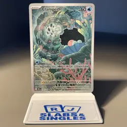 Pokemon TCG Destined Rivals Clamperl Card Illustration Rare 195/182 - Image 1