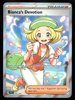 Bianca’s Devotion 197/162 Temporal Forces Ultra Rare 2024 LP Pokemon TCG - Image 1