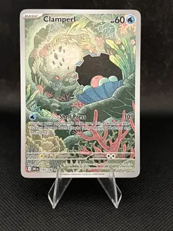 Pokemon TCG Clamperl Card 195/182 Destined Rivals Illustration Rare NM Condition - Image 1