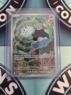 Pokemon TCG Clamperl Card 195/182 Destined Rivals Illustration Rare NM Condition - Image 1