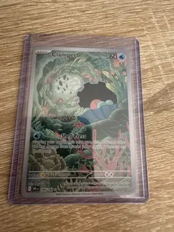 Pokemon TCG Destined Rivals Clamperl Illustration Rare Holo Card 195/182 - Image 1