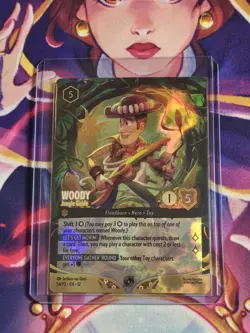 Disney Lorcana TCG Woody - Jungle Guide Foil 54/P3 EN Store Champs Promo Top8 - Image 1