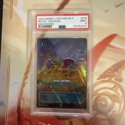 Disney Lorcana Royal Tantrum Shimmering Skies 219/204 Enchanted - PSA 9 - Image 2