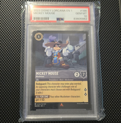 Disney Lorcana Mickey Mouse - Musketeer Enchanted EN PSA 10 186/204 2023 - Image 1