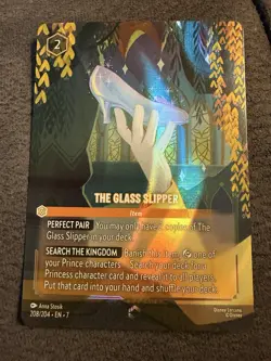 Disney Lorcana The Glass Slipper Enchanted Foil 208/204 EN Cinderella Item - Image 1