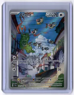 Chatot - 181/162 Illustration Rare Holo NM Pokemon SV05: Temporal Forces - Image 1