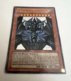 Yugioh Obelisk the Tormentor JUMP-EN037 Holofoil Limited Edition LP/MP Yu-GI-Oh - Image 4