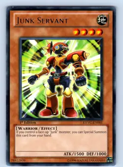 Junk Servant Rare 1st Edition EXVC-EN001 LP - Image 1