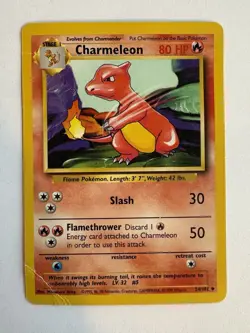 Charmeleon 24/102 Base Set - Pokemon Card TCG WOTC Damaged - Image 1
