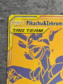 Pokemon TCG Pikachu & Zekrom GX Sun & Moon SM248 Holo Promo Card NM - Image 2