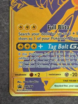 Pokemon TCG Pikachu & Zekrom GX Sun & Moon SM248 Holo Promo Card NM - Image 4