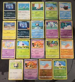 19 x Unique Asako Ito Crochet Figure Artwork Pokemon Card Lot - All Unique - Image 1