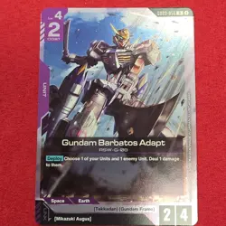 Bandai Gundam Card Game Gundam Barbatos Adapt GD03 056 R Holo English Unit - Image 1