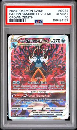 PSA 10 - Samurott VStar GG52/GG70 Crown Zenith - Pokemon TCG Card - Image 1